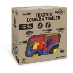 Przejdź do produktu Gigant traktor ładowarka z przyczepą