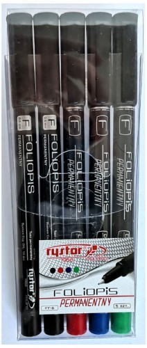 Przejdź do produktu Foliopis F 0,6 5 szt w 4-kol Rystor