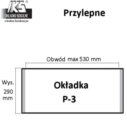 Przejdź do produktu Okładka samoprzylepna P-3 wys. 239mm x obw. max 53