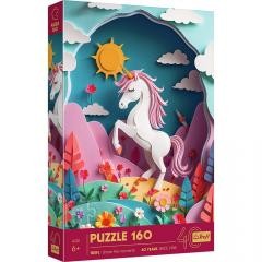 Przejdź do produktu Puzzle 160-el. 40th anniversary Trefl - Paper Art: Unicorn, Trefl