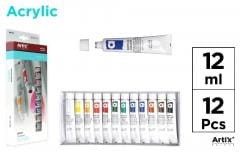 Przejdź do produktu Zestaw farb akrylowych 12 x 12ml Artix