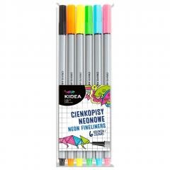Przejdź do produktu Cienkopisy 6-kol. neonowe Kidea, Derform
