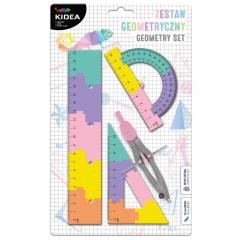 Przejdź do produktu Zestaw geometryczny B Puzzle 20cm 4-el. Kidea, Derform