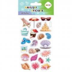 Przejdź do produktu Naklejki 3D PUFFY, BOX 1-UNI , 50 szt, 10x20cm, Happy Color