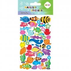 Przejdź do produktu Naklejki 3D PUFFY, BOX 2-KIDS , 50 szt, 10x20cm, Happy Color