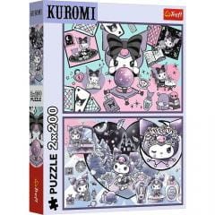 Przejdź do produktu Puzzle 2x200-el. Psoty Kuromi 13345, Trefl