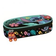 Przejdź do produktu Piórnik saszetka usztywniona z wewnętrzną klapką Stitch Mint Aloha, St.Majewski