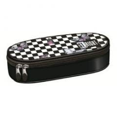 Przejdź do produktu Piórnik saszetka usztywniona z wewnętrzną klapką St.Right PC-01 Chessboard Butterflies, St.Majewski