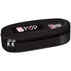 Przejdź do produktu Piórnik saszetka usztywniona z wewnętrzną klapką St.Right PC-01 Pink K-Pop, St.Majewski
