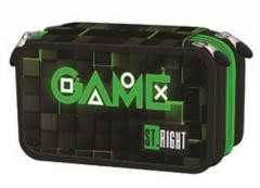Przejdź do produktu Piórnik szkolny potrójny z wyposażeniem Green Game St.Right PC5, St.Majewski