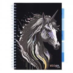 Przejdź do produktu KOŁOZESZYT A4/100# UNICORN CZARNY 8