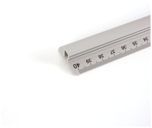 Przejdź do produktu Linijka 40cm aluminiowa z uchwytem Leniar