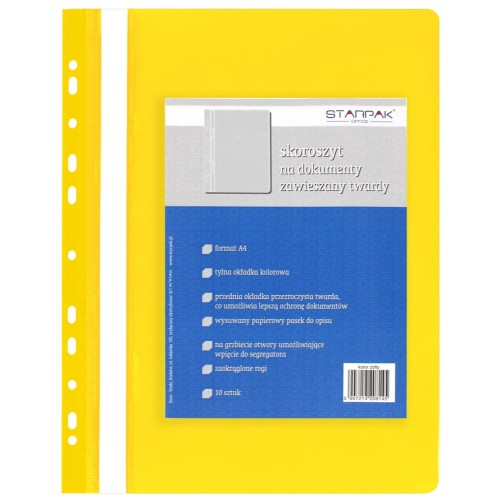 Przejdź do produktu SKOROSZYT PCV A4 TW WPIN ZOL STK A 10 260
