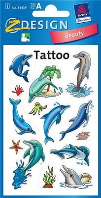 Przejdź do produktu Nakl.KID Tatuaż DELFINY 1ark.Zdesign