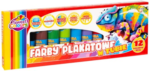 Przejdź do produktu OT FARBY PLAKATOWE W TUBACH 12kol