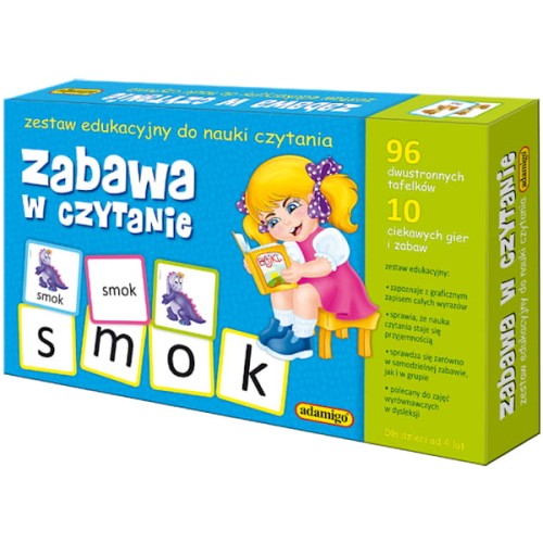 Przejdź do produktu Zestaw edukacyjny Zabawa w czytanie, Adamigo