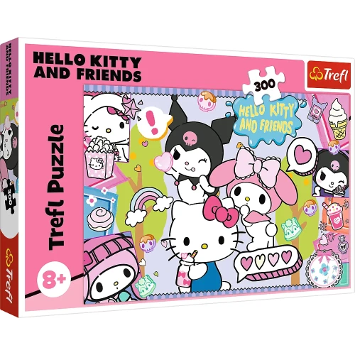 Przejdź do produktu Puzzle 300-el. Szalone trio / Hello Kitty 23039,Trefl