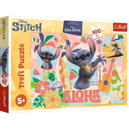 Puzzle Lilo &amp; Stitch 100 el. Stitch i przyjaciele w akcji.webp