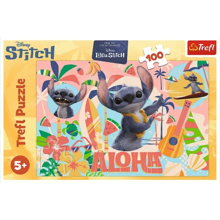 Puzzle Lilo &amp; Stitch 100 el. Stitch i przyjaciele w akcji_3.webp