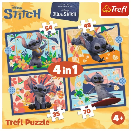 34666_Puzzle 4w1 Lilo &amp; Stitch, Wakacje na Hawajach_6.webp