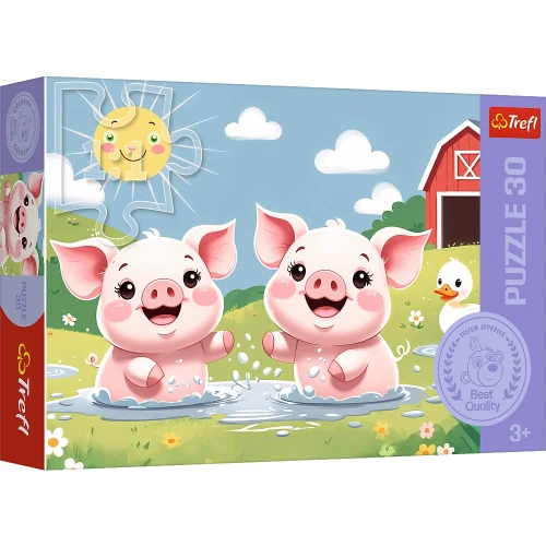 Przejdź do produktu Puzzle - _30_ - Happy village life / Trefl