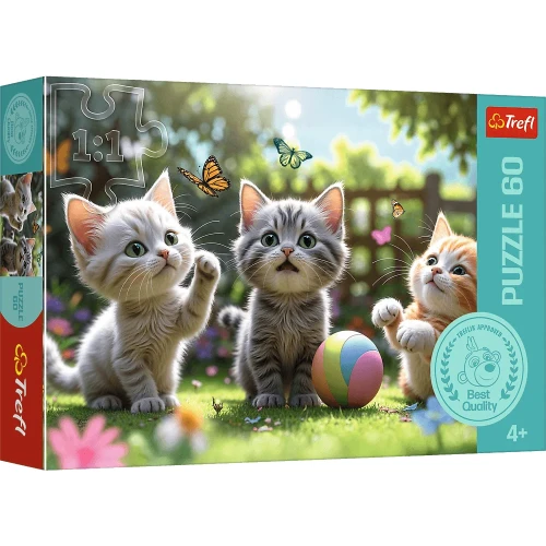 Przejdź do produktu Puzzles - _60_ - Three kittens / Trefl FSC Mix 70%