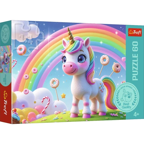 Przejdź do produktu Puzzles - _60_ - Candy's world / Trefl FSC Mix 70%