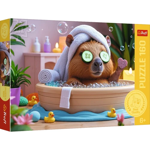 Przejdź do produktu Puzzles - _160_ - Capybara in SPA / Trefl FSC Mix 70%
