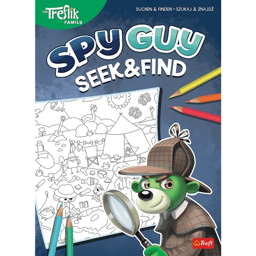 Przejdź do produktu Spy Guy. Seek&Find. Suchen&Finden. Szukaj&Znajdź / KAZSTUDIO SA Rodzina Treflików