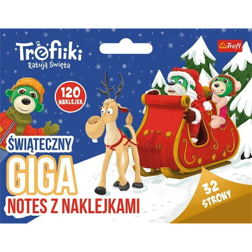 Przejdź do produktu Trefliki Ratują Święta. Świąteczny giga notes z naklejkami