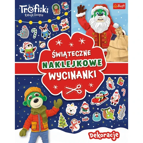 Przejdź do produktu Trefliki Ratują Święta. Wycinanki naklejkowe. Dekoracje