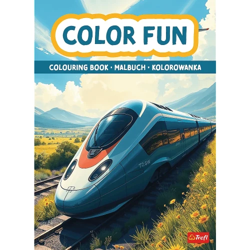 Przejdź do produktu Pociągi i samoloty. Kolorowanka. Malbuch. Colouring book / KAZSTUDIO SA Rodzina Treflików