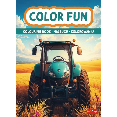 Przejdź do produktu Maszyny rolnicze. Kolorowanka. Malbuch. Colouring book / KAZSTUDIO SA Rodzina Treflików