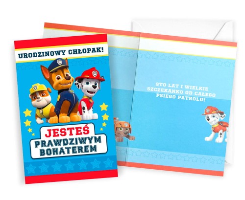 Przejdź do produktu Karnet DHS-039 Urodziny (Psi Patrol, chłopiec)