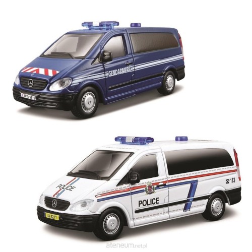 Przejdź do produktu Mercedes Vito Policja, różne rodzaje 1:50 BBURAGO