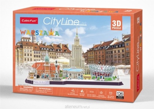 Przejdź do produktu Puzzle 3D Warszawa Cityline 20271 CubicFun