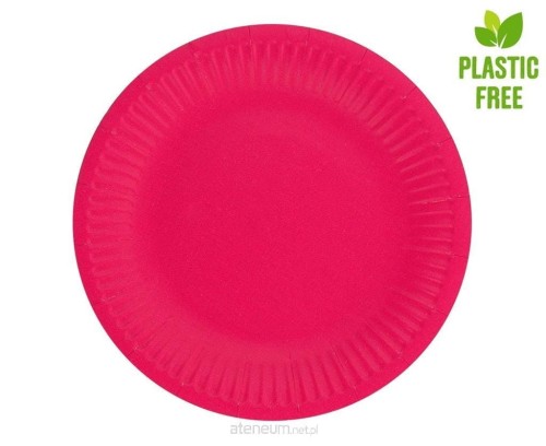 Przejdź do produktu #ZTA_GD Talerzyki pap. jednokolorowe, magenta, 18 cm, 6 szt.