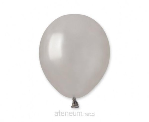 Przejdź do produktu Balon AM50 metal 5"" - ""srebrny"" 38/100szt. Godan