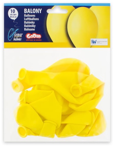 Przejdź do produktu Balony G90 pastel 10' żółte 02/100