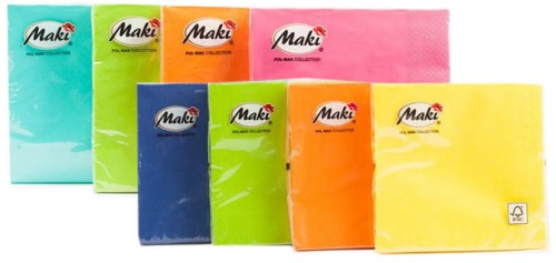 Przejdź do produktu Serwetki 33x33cm Maki Jednokolorowe 20szt. SL-CO, Pol-Mak