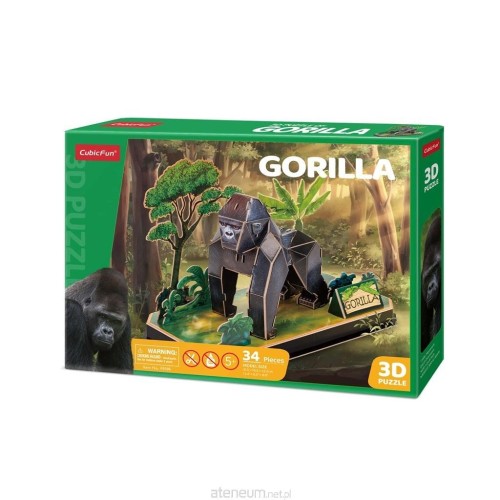 Przejdź do produktu Cubic Fun puzzle 3D Zwierzęta Goryl 08592