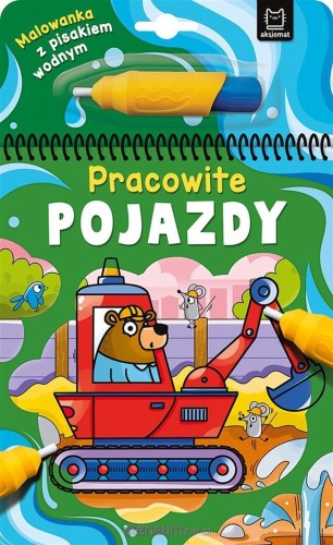 Przejdź do produktu Malowanka z pisakiem wodnym.  Pracowite pojazdy