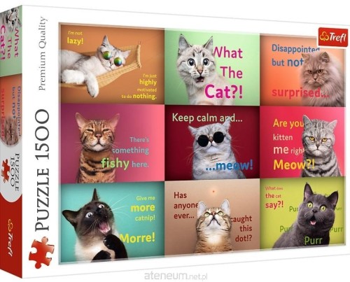Przejdź do produktu Puzzle 500-el. Zabawne kocie portrety 26212, Trefl