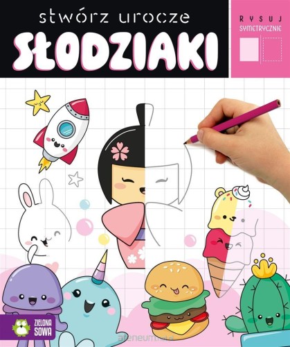 Przejdź do produktu Rysuj symetrycznie. Stwórz urocze słodziaki