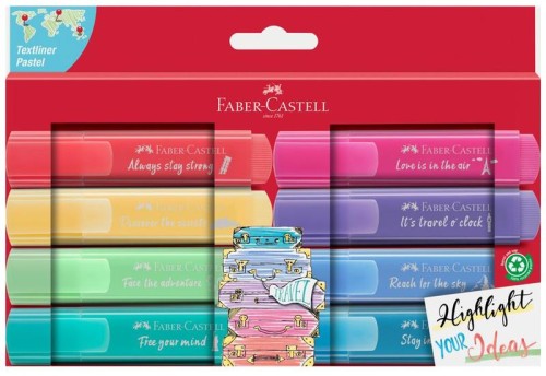 Przejdź do produktu Zakreślacze Textliner 1546 8-kol. Pastelowe, Faber-Castell