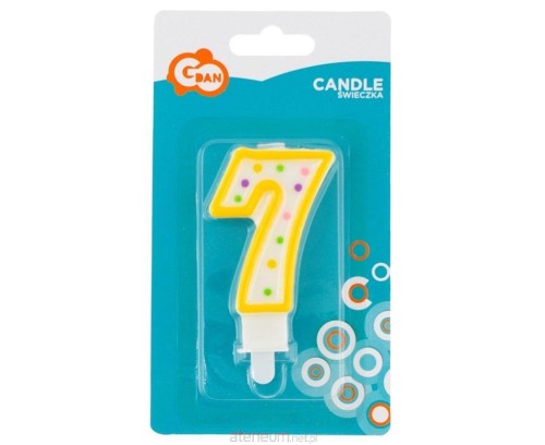 Przejdź do produktu #SC9 wieczka cyferka z kropeczkami 7, 7.5 cm