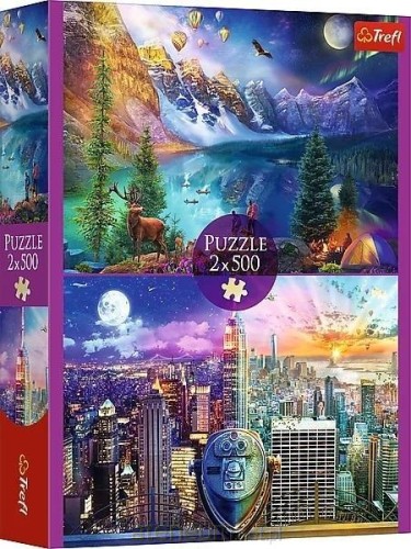 Przejdź do produktu Puzzle 2x500-el. American Tour 37500, Trefl