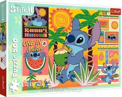 Przejdź do produktu Puzzle 500-el. Wakacje ze Stitchem 37483, Trefl
