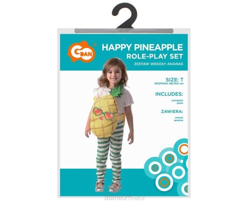 Przejdź do produktu #LSD Zestaw dla dzieci Wesoły Ananas (ananas, spodnie) rozm. 98/104 cm