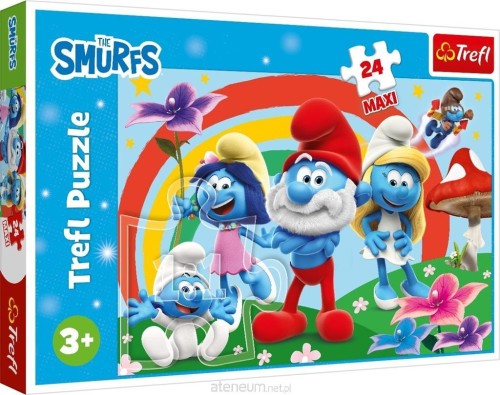 Przejdź do produktu Puzzle 24 Maxi - Smerfny dzień 14374, Trefl